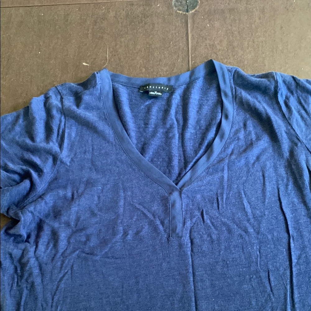 Simple Sanctuary Blue V-Neck Tunic